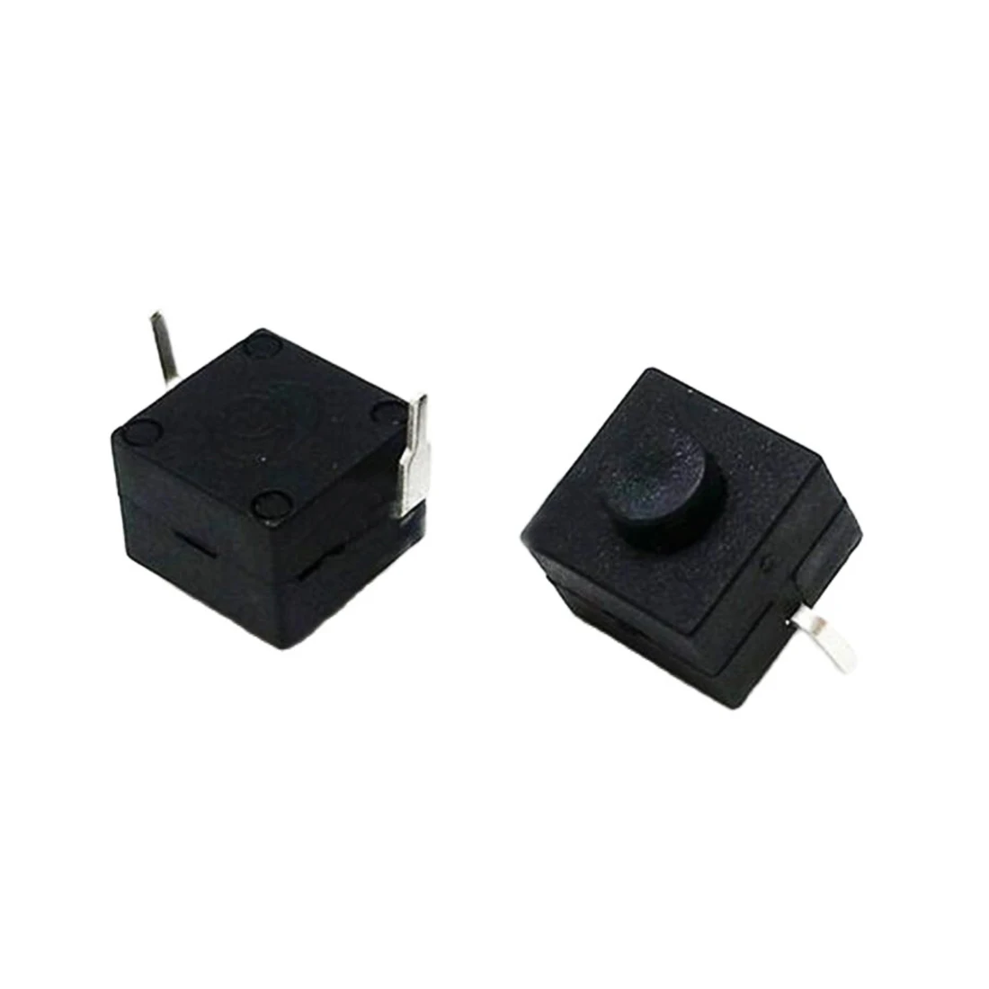 30pcs Mini Self Locking Switch 8*8*8.4mm 2 Pins Switches Push Button Power Key 0.1A 30V DC Wholesale Price