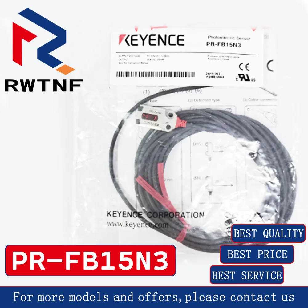 

Совершенно новый оригинальный отражающий фотоэлектрический датчик PR-FB15N3 KEYENCE