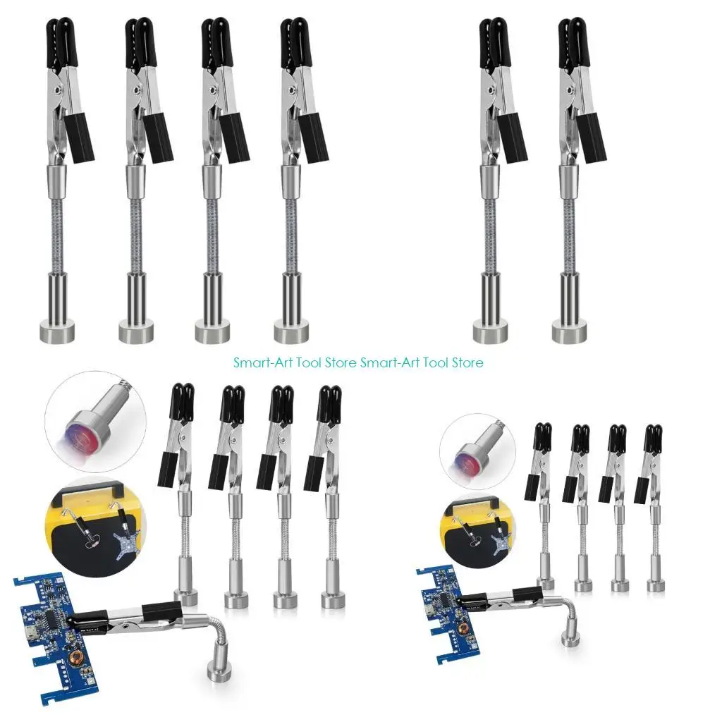 E1PB Magnetyczne pomocne dłonie Metalowe elastyczne ramiona typu „gęsia szyja” do elektroniki samochodowej