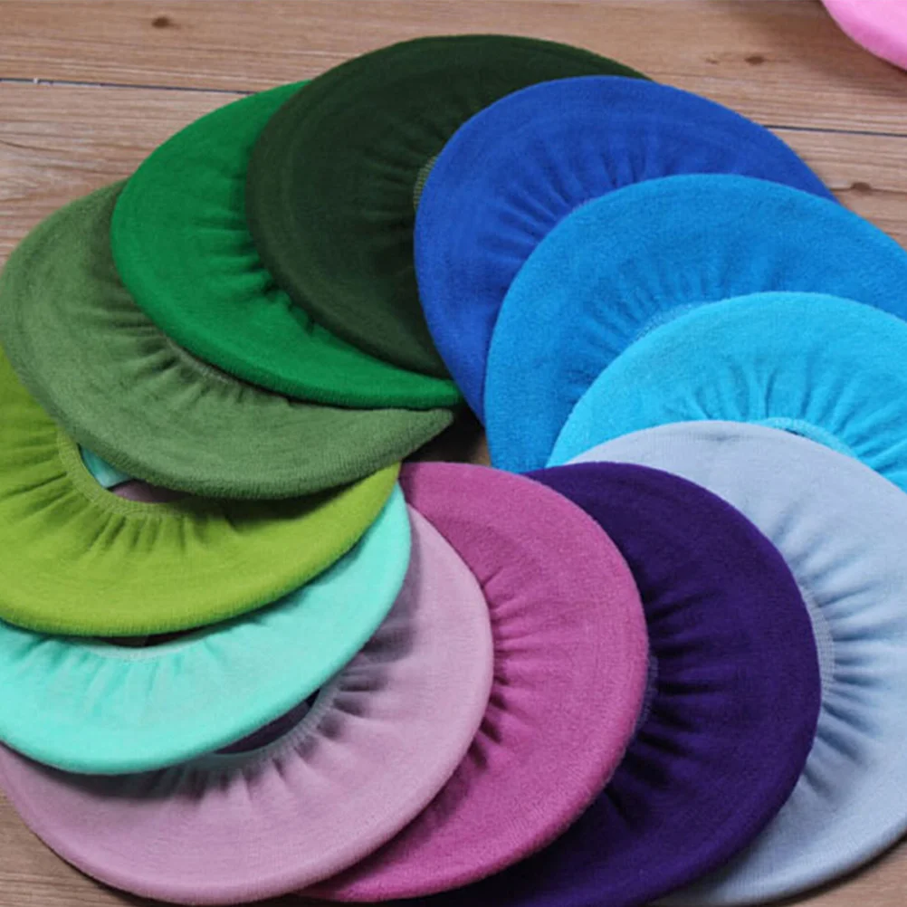 

10Pcs Colorful O-Shaped Toilet Seat Cover Pads Durable Soft Warm Comfortable Soft Toilet Seat Pads for Bathroom