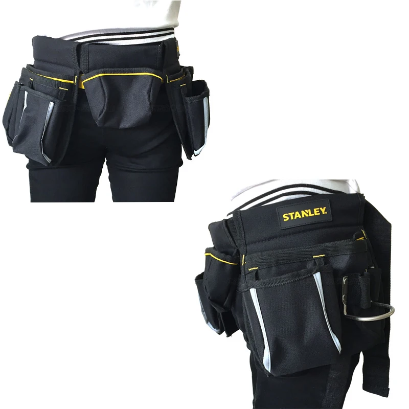 Stanley tool bag waist electrician hip storage carpenters belts and bags contractor construction tool belt pouch pocket combo