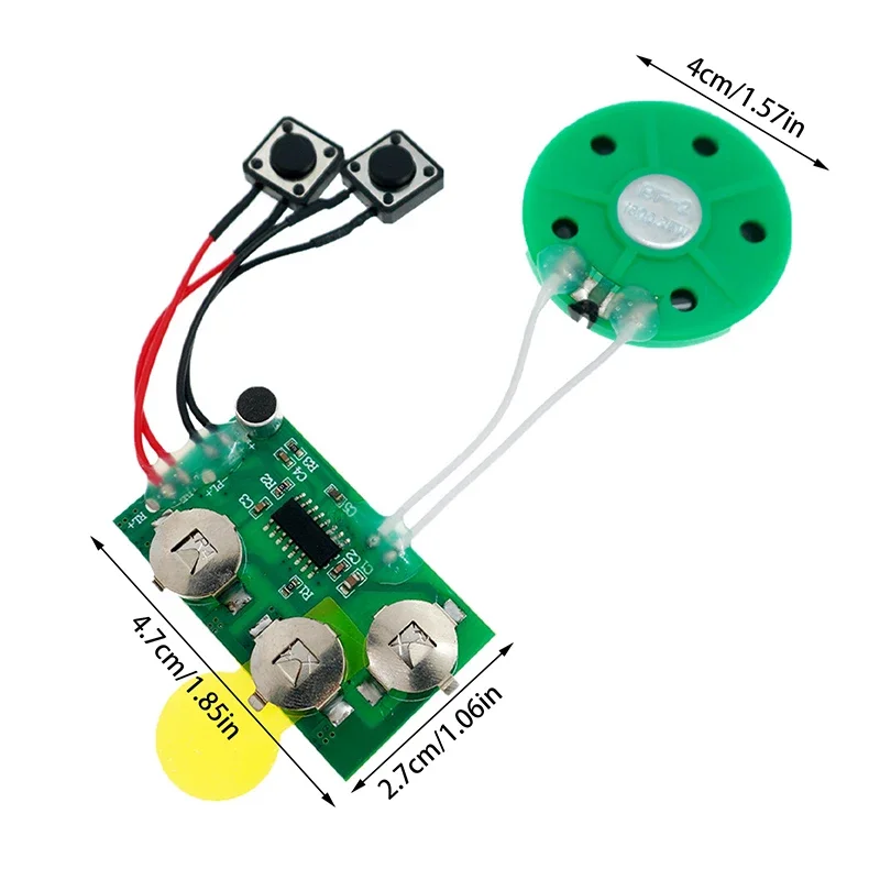 1 قطعة DIY بها بنفسك بطاقة المعايدة رقاقة 120 ثانية للتسجيل صوت الصوت رقاقة وحدة للتسجيل بطاقة المعايدة رقاقة وحدة صوت قابلة للتسجيل #1