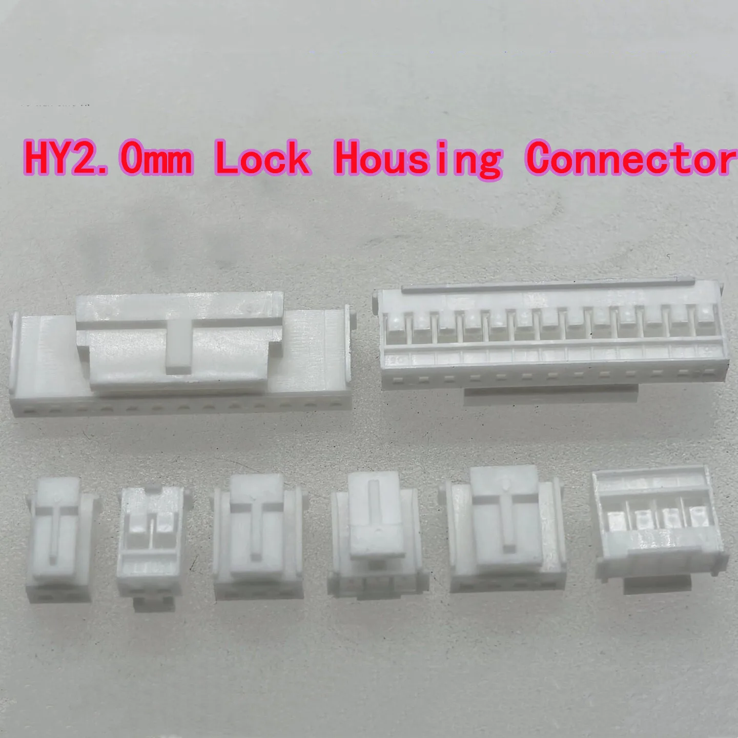 100PCS HY2.0mm Pitch Lock Housing Connector, 2.0 Housing Wire Harness Header, PHS Connector 2P~16P Female Socket
