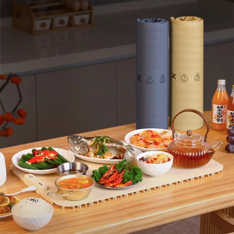 접이식 실리콘 따뜻한 접시 보드, 가정 단열 식탁 매트, 머그 워머, 다기능 핫 플레이트, 220V, 신제품