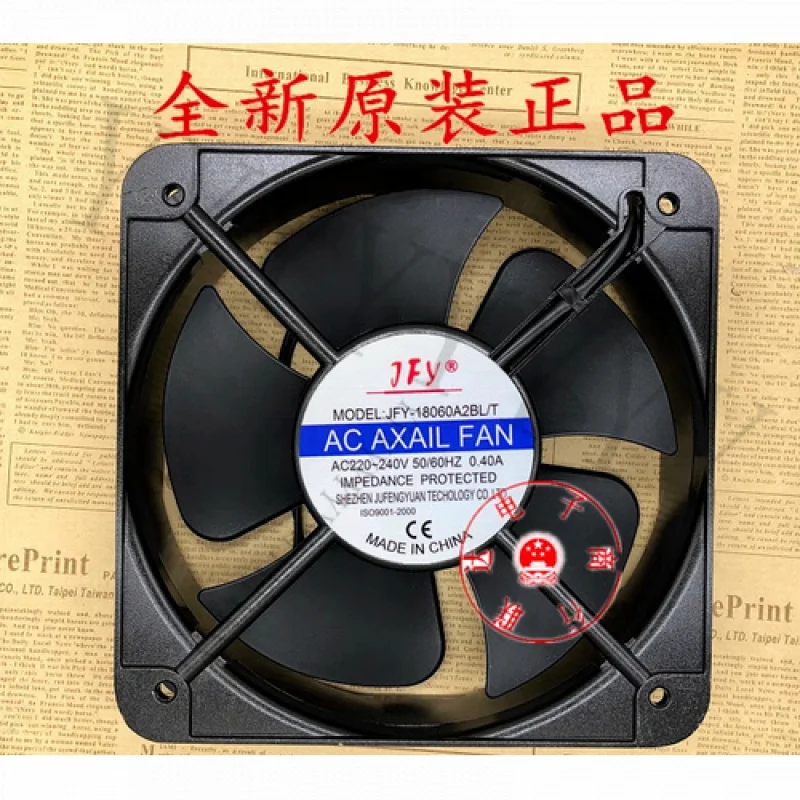 

Y+JFY JFY-18060A2BL/T AC220-240V 0.4A 18CM AC Axial Cooling Fan
