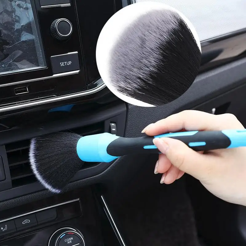 Car Detailing Brush Car Interior Air Outlet Cleaning Elbow Brushes Auto Rim Wash Cleaning Brush Auto Gap Detail Cleaner