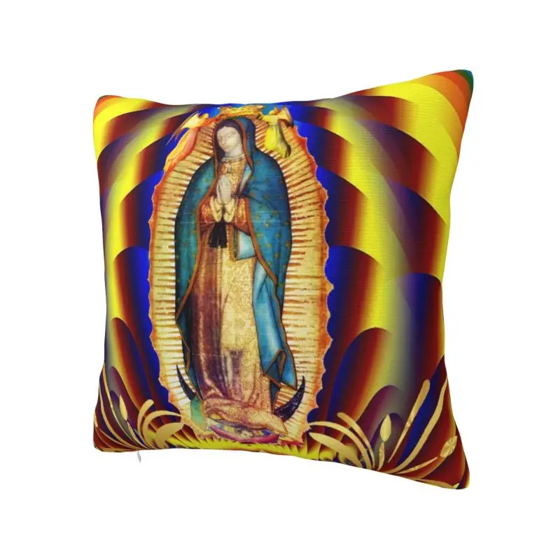 Our Lady Of Guadalupe Virgin Mary New Modern Throw Pillow Covers Bedroom Decoration Jesus Catholic Cushions for Sofa