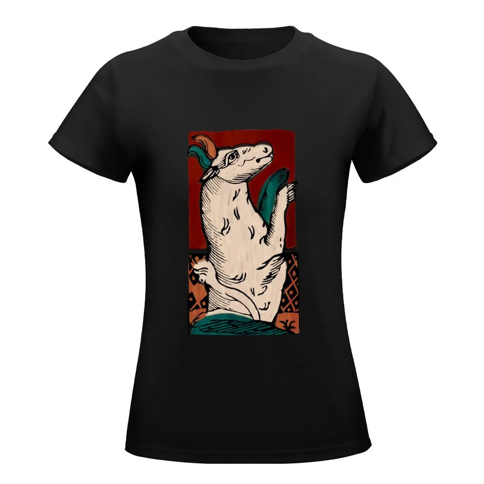 Taurus tarot Minchiate T-Shirt animal print shirt for girls heavyweights t-shirt dress for Women graphic