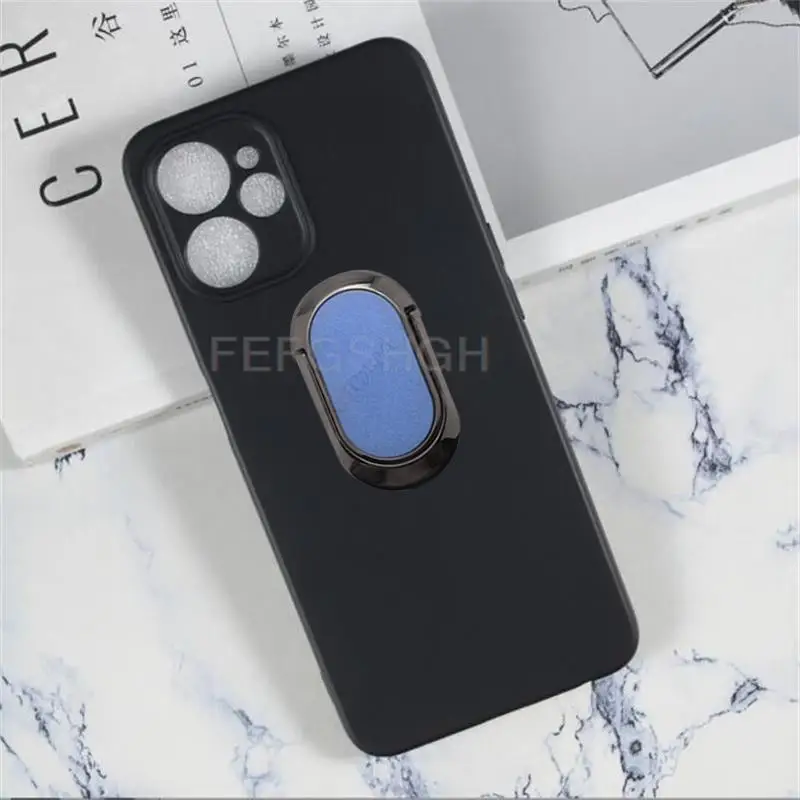 For Realme 10 5G 9i Realme9i 5G 2022 RMX3663 RMX3612 Back Ring Holder Bracket Phone Case Smartphone TPU Soft Silicone Cover