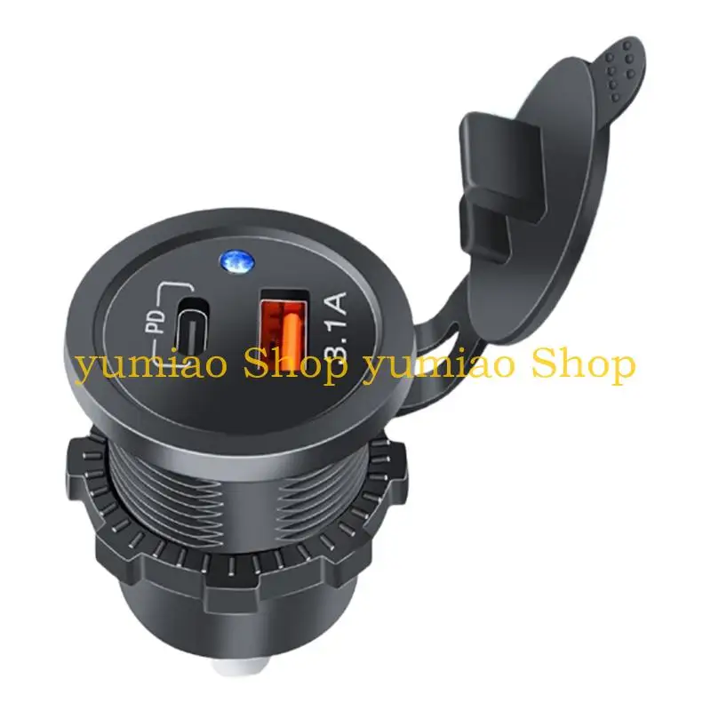 587B Car Charging 12V-24V Fast Overheat Protections Plastic LED