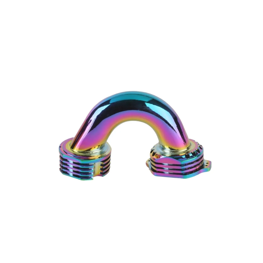 GT مجموعة ثني ماسورة العادم EFRA2201 فضي/قزحي الألوان/مصقول PS-105-S/R/P 1/8 مقياس محرك نموذج ملحقات ماسورة العادم