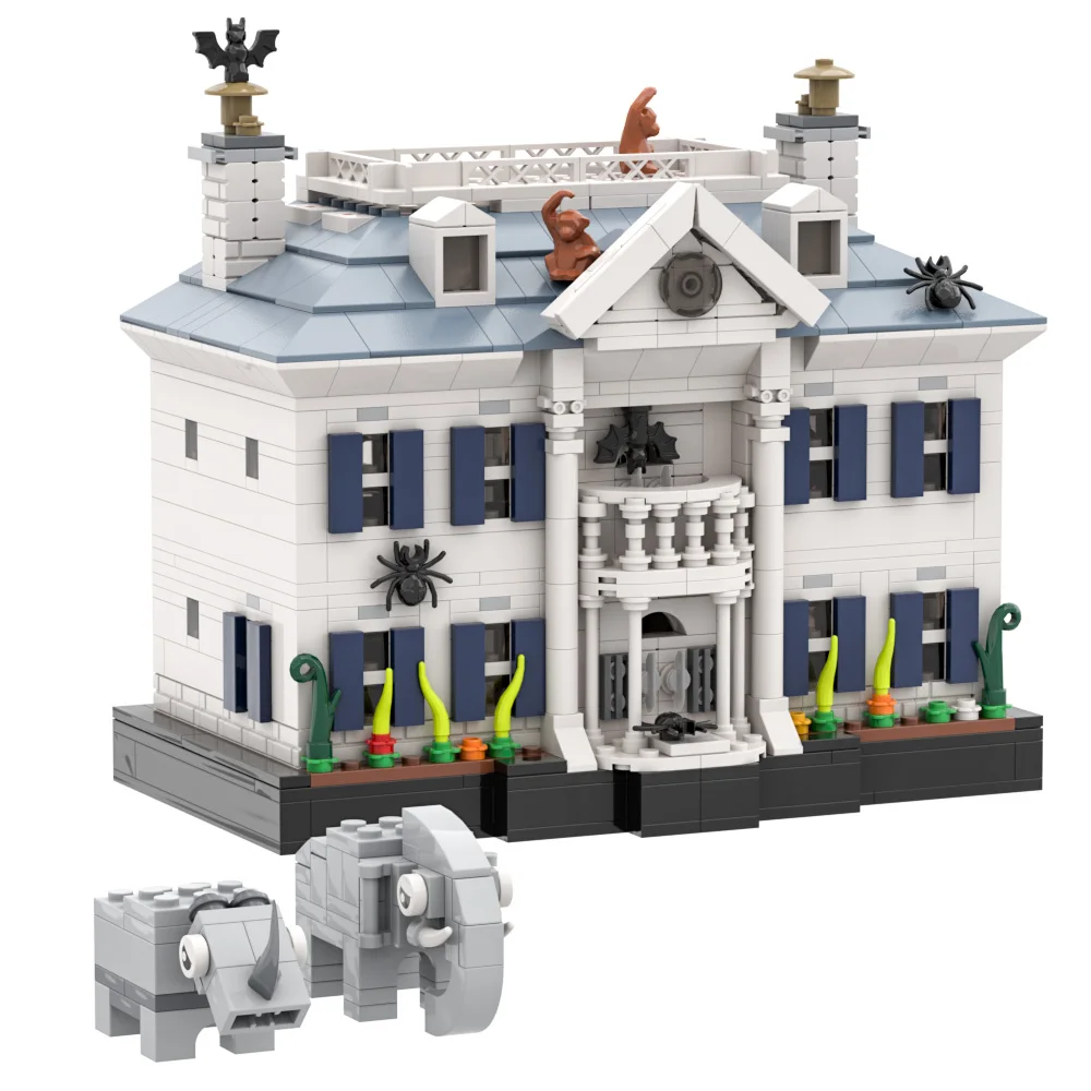 Gobricks MOC Jumanji jeu de société maison briques modèle 1995 Jumanji jeu de société grenier scène blocs de construction vue sur la rue jouets cadeau