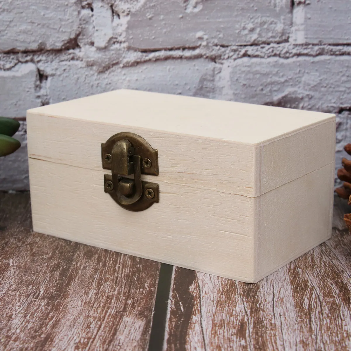 Wooden Jewelry Box Premium Rustic Chic Storage Case for Earrings Necklace Bracelets Brooch Hair Clips Organizer Gift for Women
