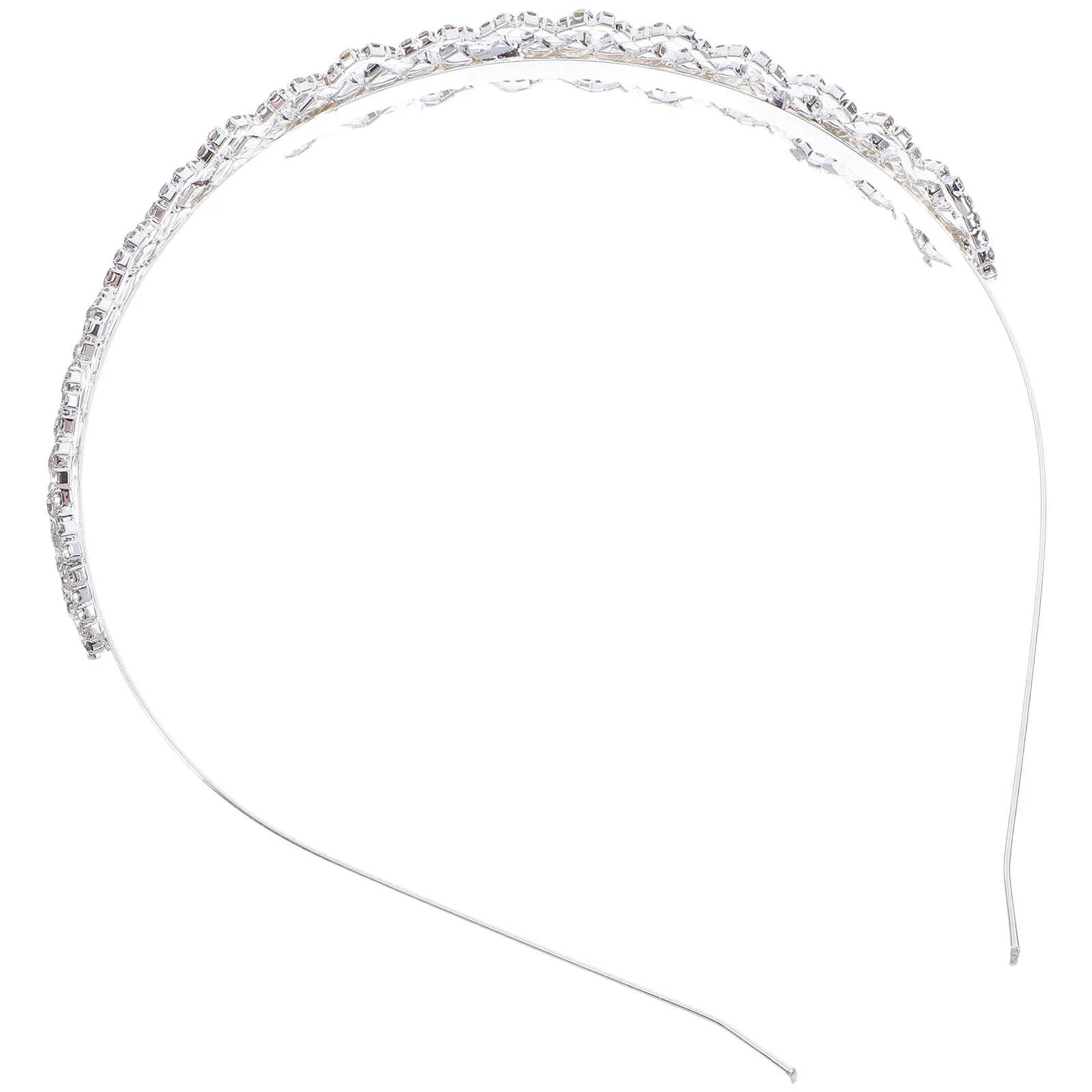 

Rhinestone Headband Silver Wedding Bridal Hairstyles Comfortable Versatile Decorative Jewelry Hair Accessories Brides