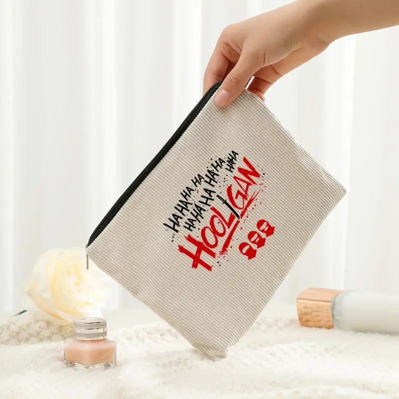 Arirang 2.0 World Tour 2026 Corduroy Toiletry Bag for Women Multi Functional Lightweight Storage Bag HAHA Album Kpop Fan Gift