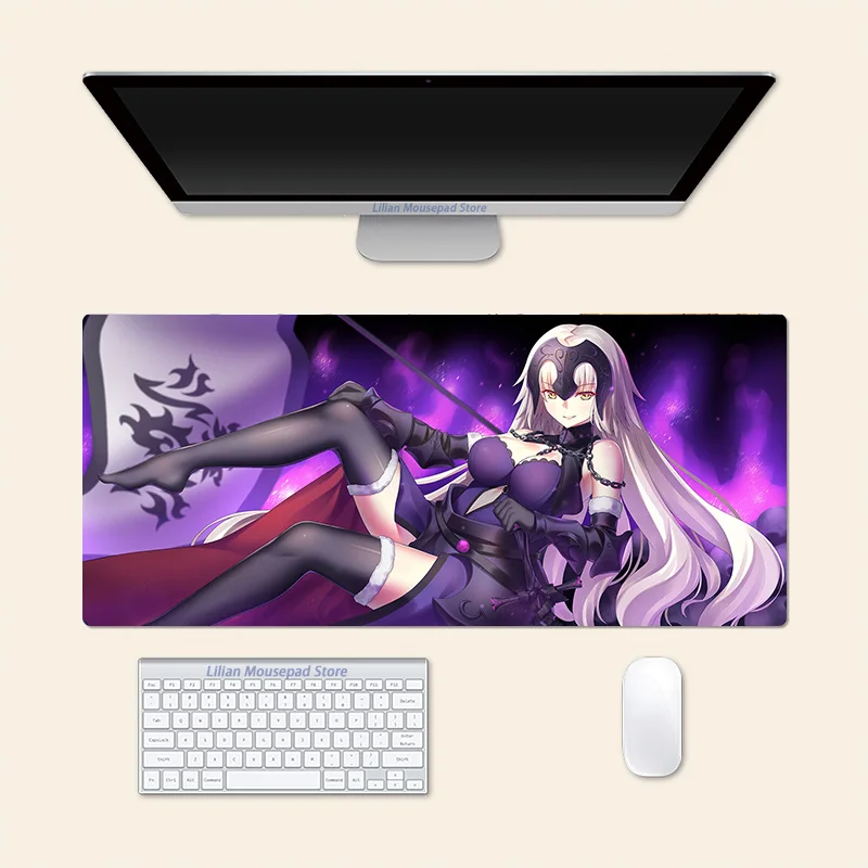 Sexy Jeanne D'arc- Fate Anime Large Mouse Pad Office Mousepad Creative Game Desk Mat Gift