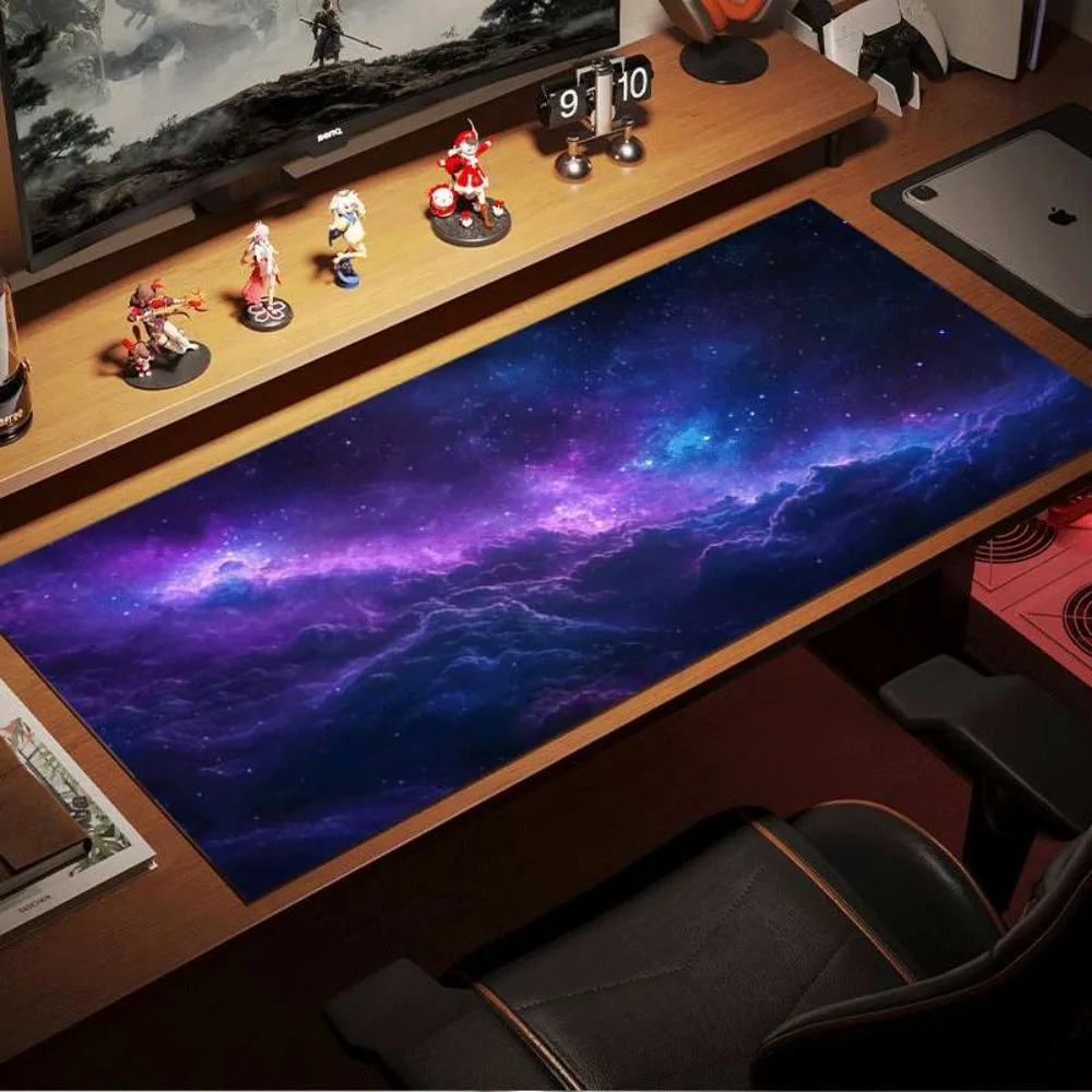 Dreamy Illustration Pattern Mouse Pad of Cosmic Nebula pc accessories alfombrillas para escritorio tapis de souris desk mat