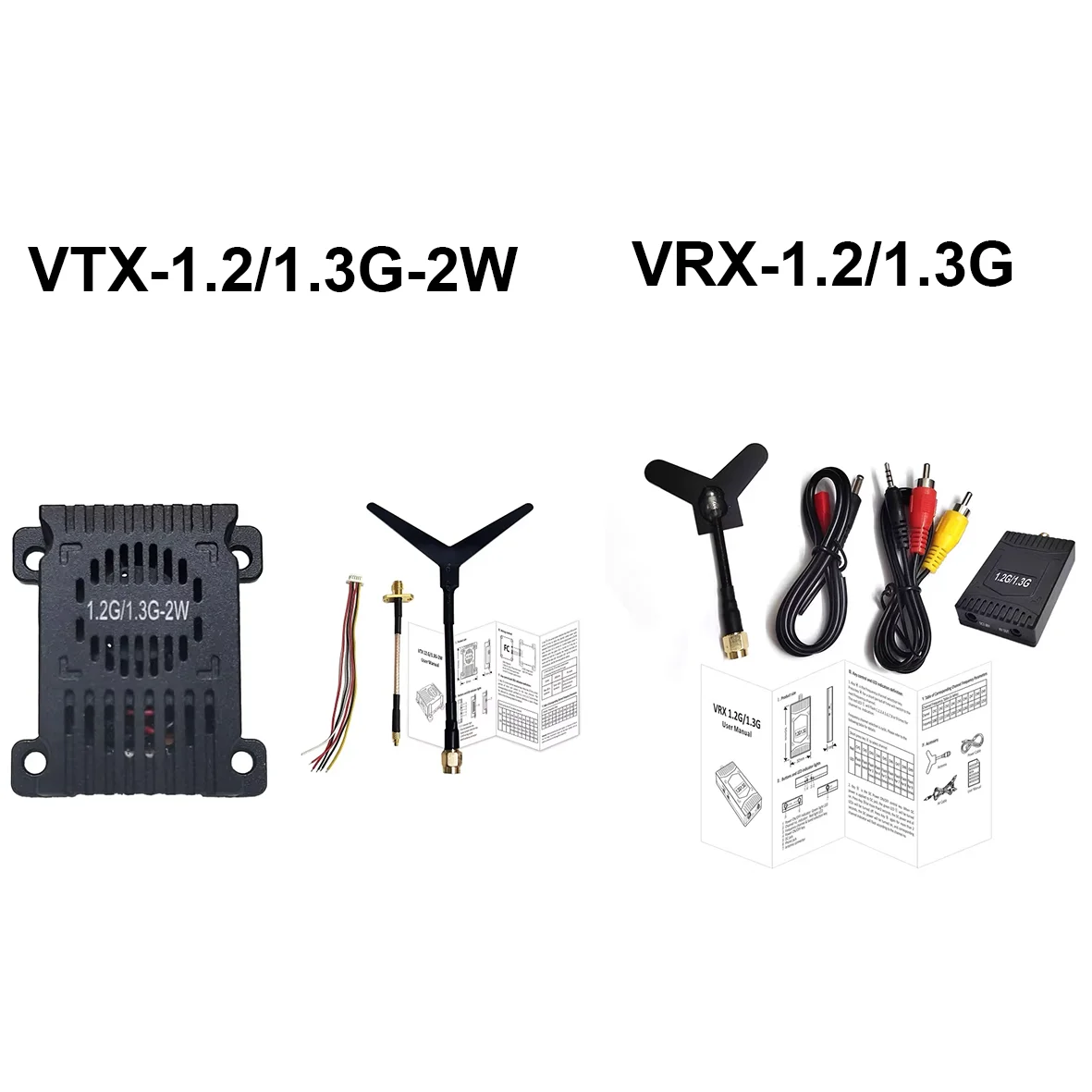 

1.2-1.3GHz 2W VTX 9CH And 1.2-1.3G VRX