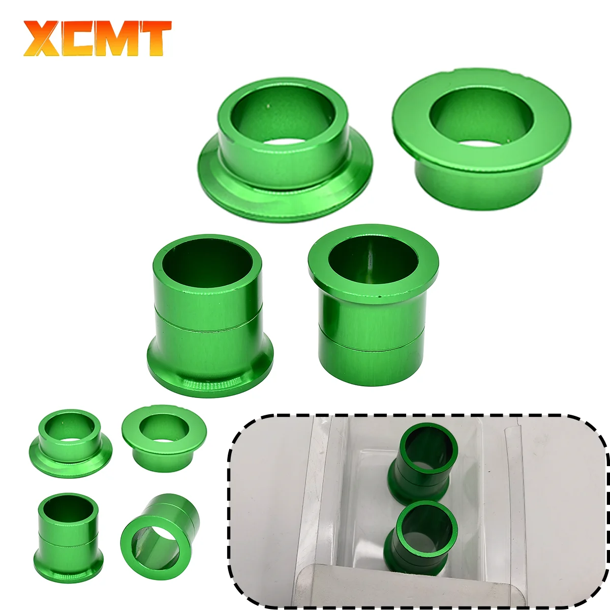 

CNC Front Rear Wheel Hub Spacer For Kawasaki KX125 KX250 KX250F KX450F KLX450R KXF 250 450 KX 125 250 250F 450F 2006-2017 2018