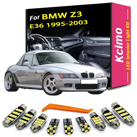 For BMW Z3 E36 1995-2003 LED Interior Door Lights Kit, Footwell Lights, Super Bright Plug Car Ambient Lighting