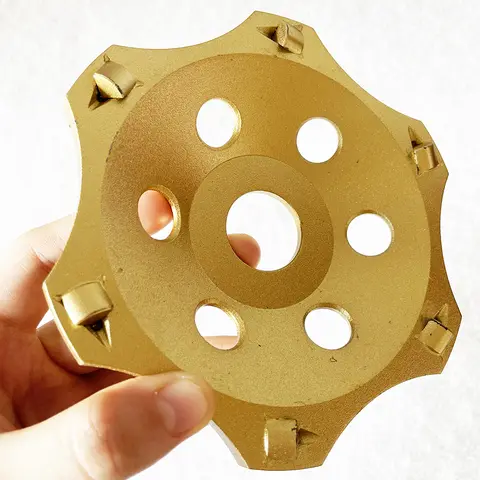 에폭시 코팅 제거용 환형 다이아몬드 컵 휠, PCD 연마 금속 연삭 디스크, 콘크리트 바닥 패드 연마, 130mm