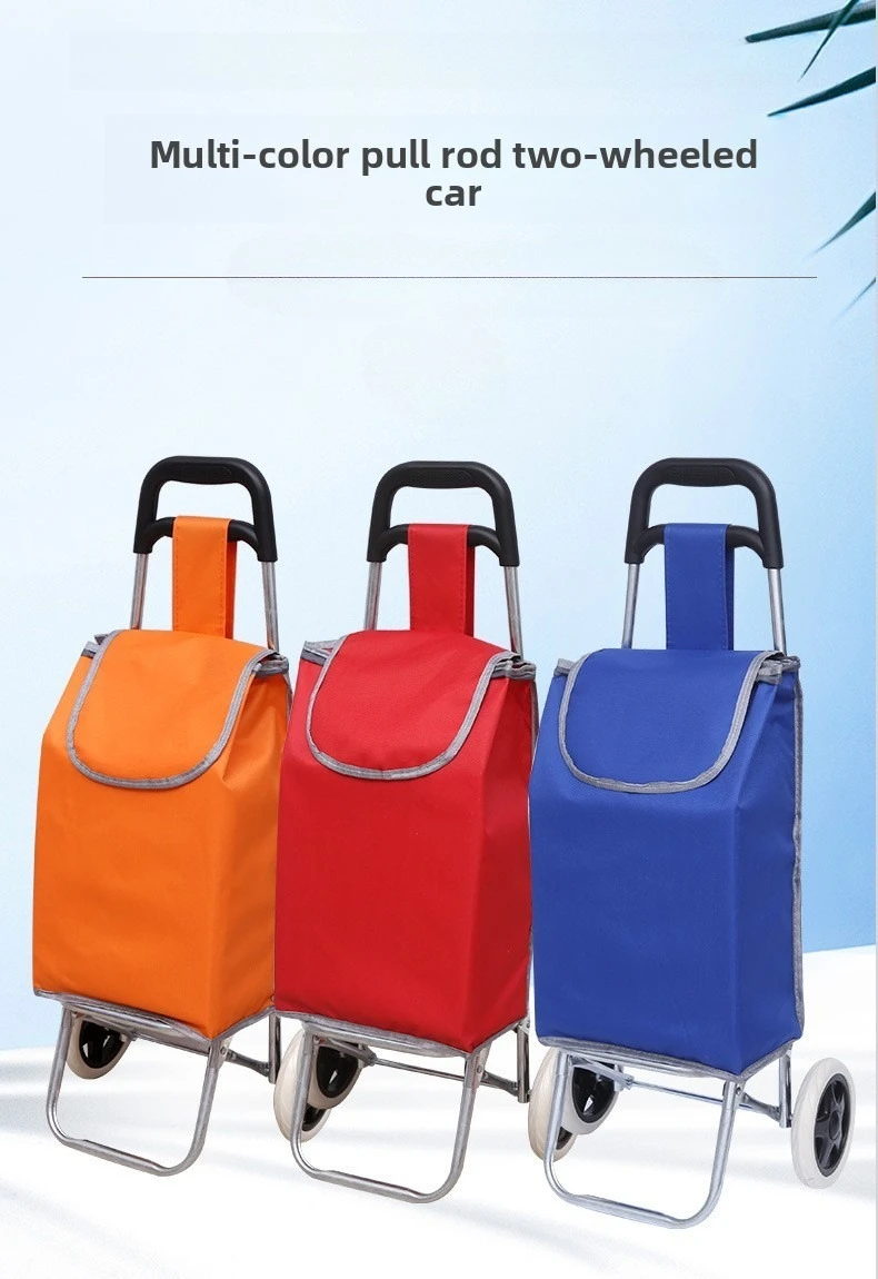 

Портативная тележка для буксировки товаров, легкий прицеп для лазания полов, бытовая тележка для покупок продуктов, небольшая тележка