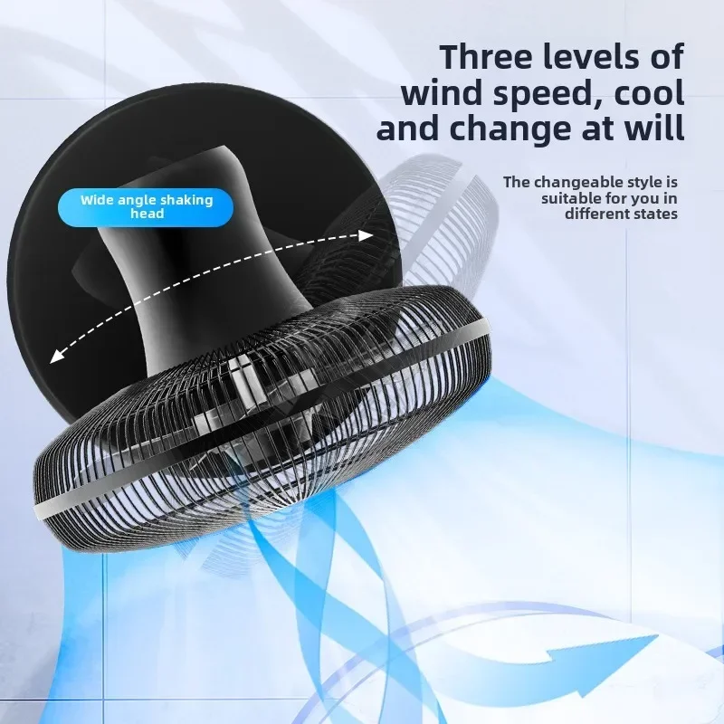 

Электрический вентилятор Напольный вентилятор Бытовой энергосберегающий вертикальный общежитие Пульт дистанционного управления Звук желоба Легкий промышленный вентилятор Прочный