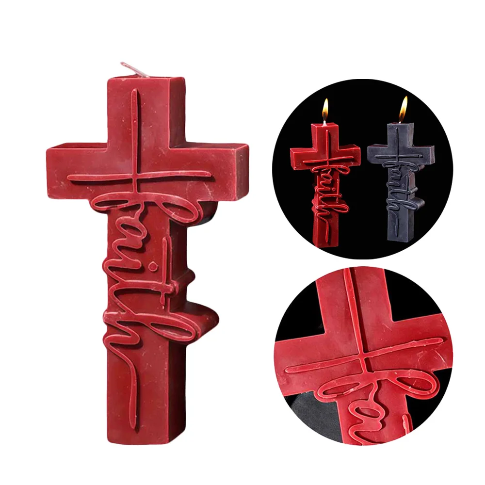 

Low Temperature Scented Candles Handmade Cross Candle Soy Wax Aromatherapy Candles for Couples, Relaxation & Home Decoration