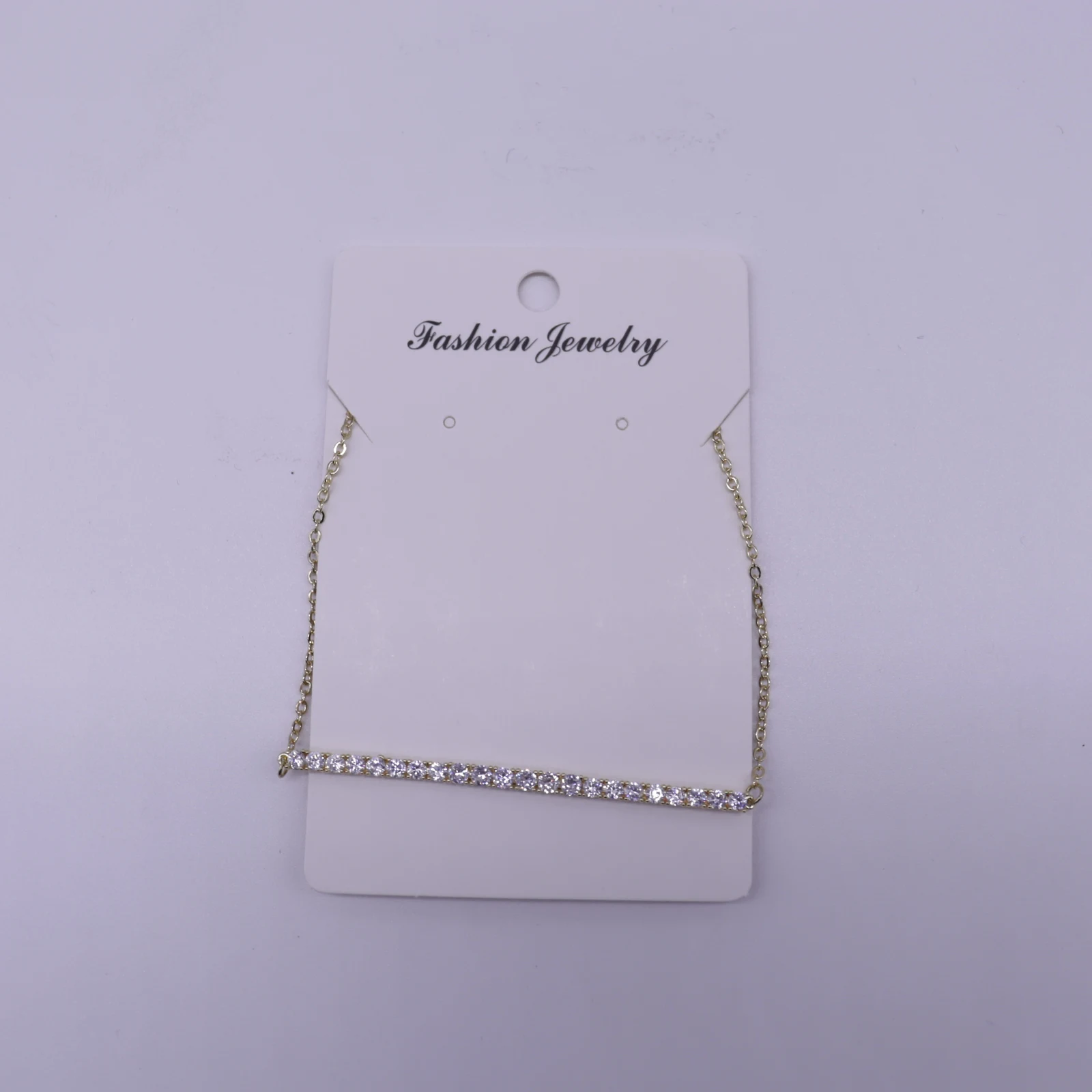 Shinny Bar Minimalist Pendant Necklace for Women Girls Prom Wedding Birthday Gift