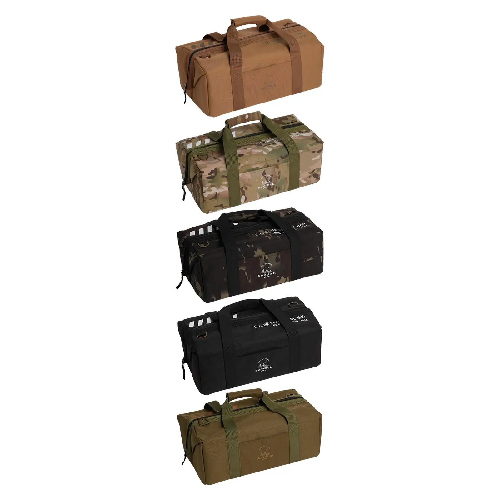Camping Storage Bag with Zipper Durable Multipurpose Large Capacity Container Box Handbag for Outdoor Garage Garden Picnic Trunk