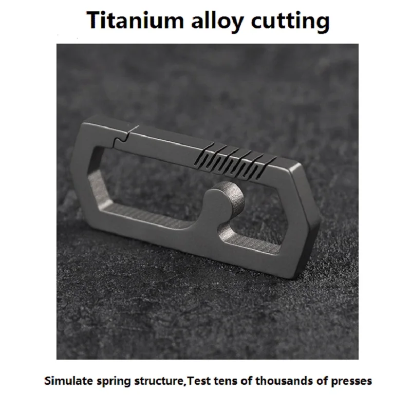 TC4 Titanium Alloy Keychain, Personalized And Creative, Simple Lightweight, Men's Belt Buckle With Good Elasticity