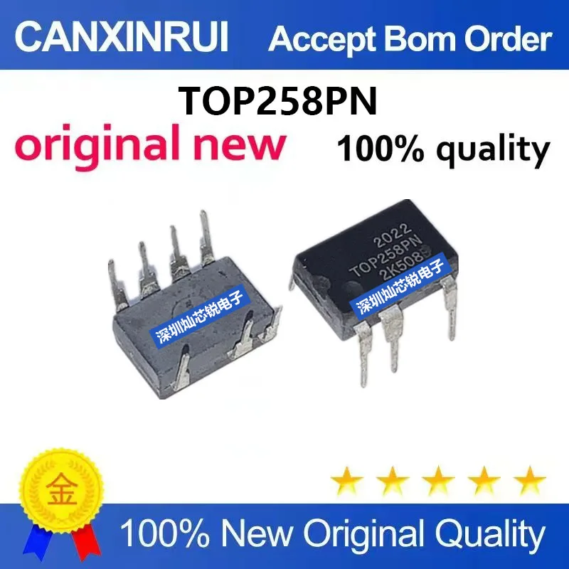 (5-100pieces)Brand New Original TOP258PN TOP258P Power Management IC DIP-7 Pin