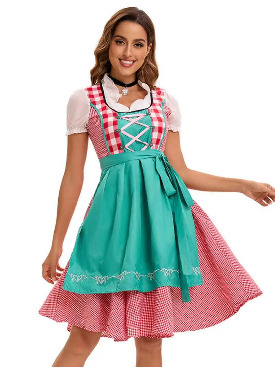 

Новый фестивальный костюм Mh, баварский национальный пивной карнавальный сценический костюм, хлопковый традиционный этнический сценический костюм