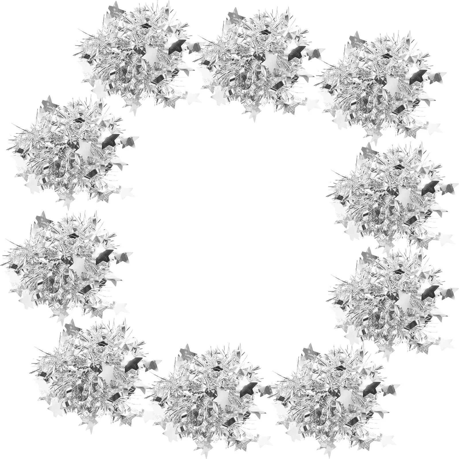 10 Stuks Glanzende Prestaties Props Compact Cheer Poms Vervagingsbestendige Dansaccessoires voor Squad Routines en Fan Cheers