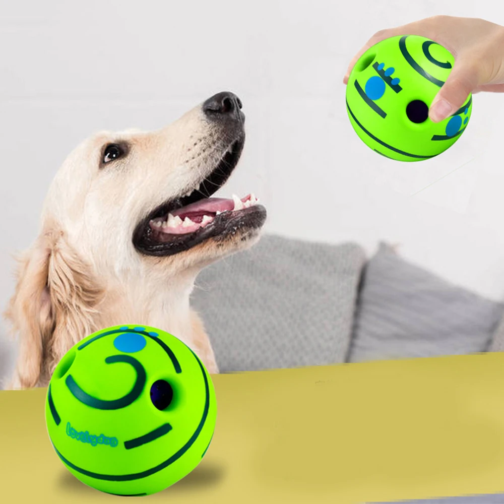 

Interactive Dog Toy Fun Giggle Sounds Ball Toys to Grind Teeth and Relieve Boredom Dog Wear-resistant Chew Toys Pet supplies