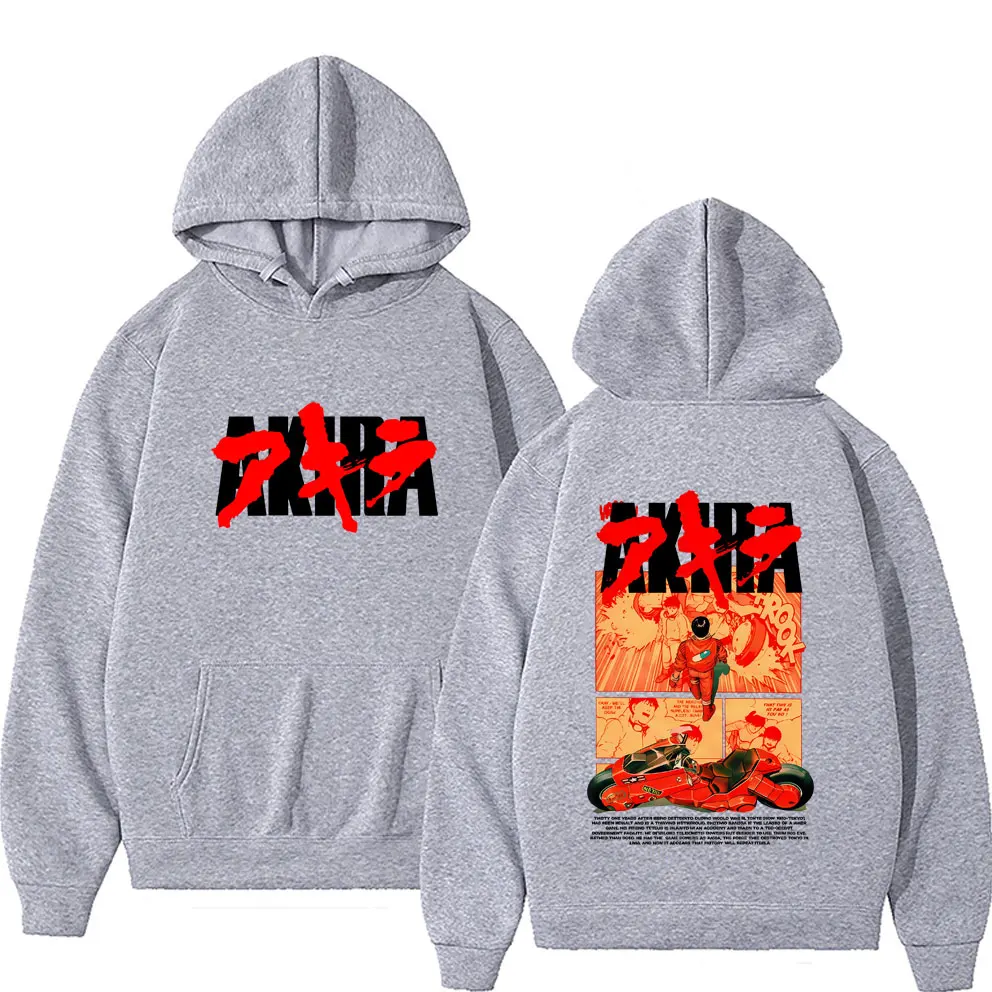 اليابانية الخيال العلمي الكرتون فيلم أنيمي أكيرا شوتارو كانيدا الجرافيك هوديي الرجال النساء القطن كنزة بمقاس كبير البلوز