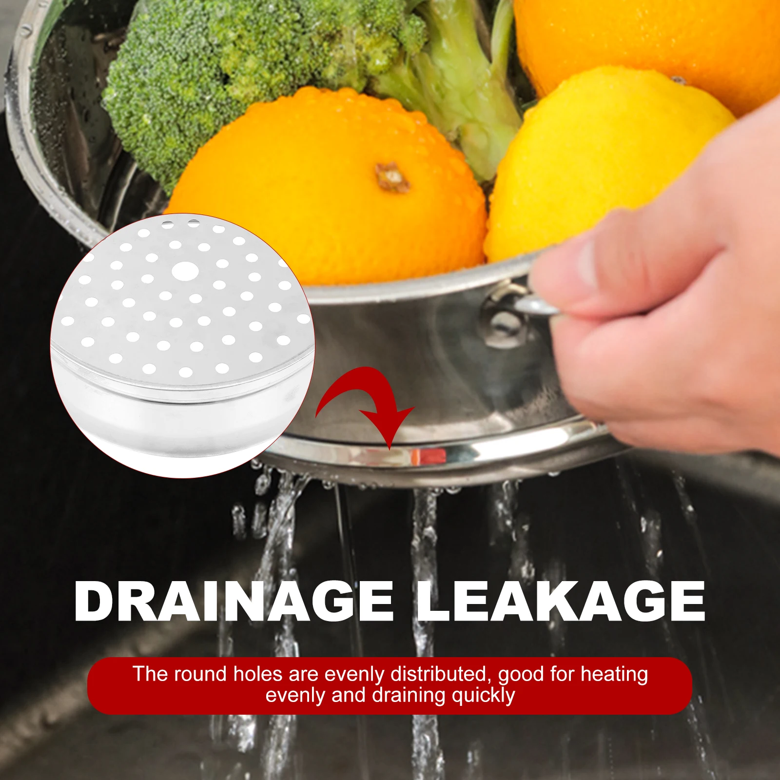 

Stainless Steel Steamer Basket Premium Kitchen Cooking Accessory For Buns Fish Rice Eggs Multi-Function Steaming Rack