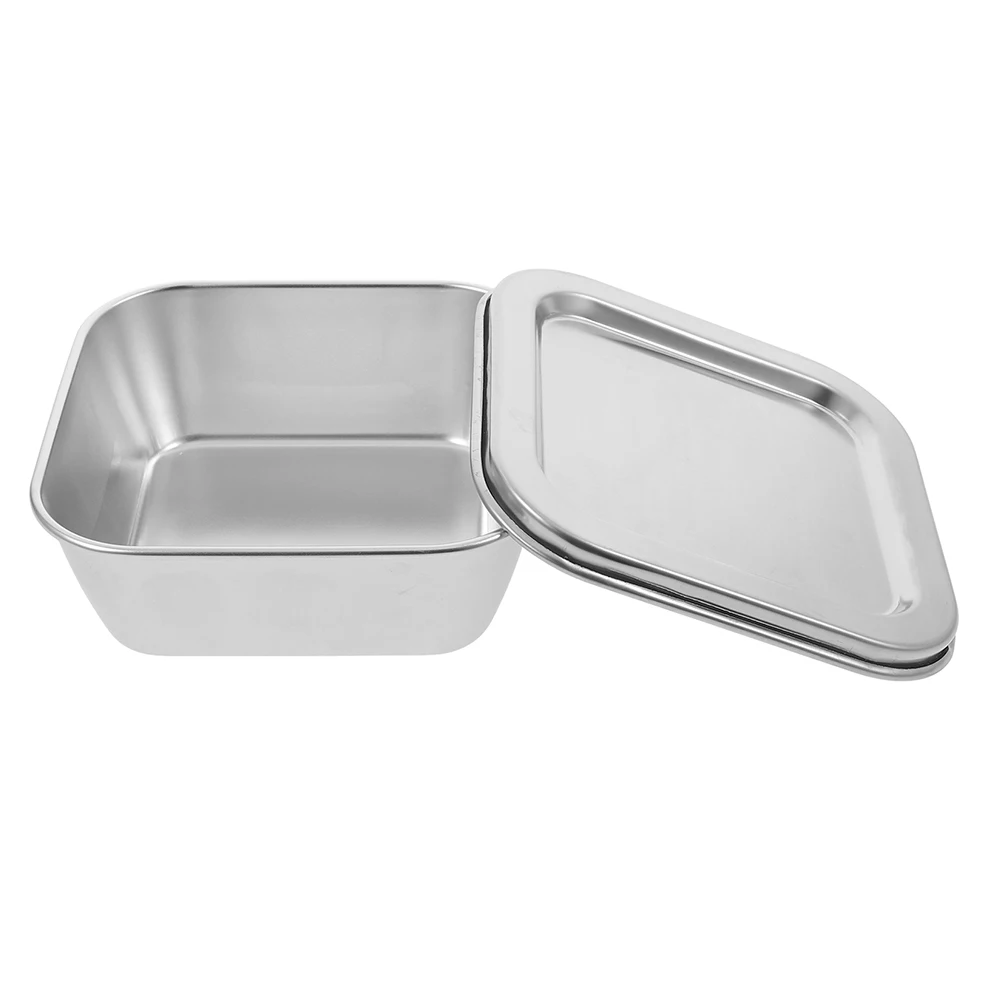 

Premium Stainless Steel Food Containers Large Capacity Leak Proof Reusable For Kitchen Home Office Refrigerator Organization
