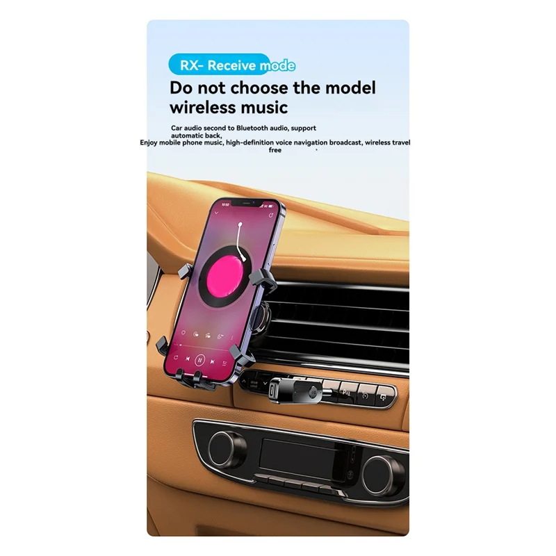 

2 In 1 Bluetooth Transmitter Audio Receiver 3.5MM AUX TF With Mic Handsfree Stereo Music Wireless Adapter For TV PC Car-AU47