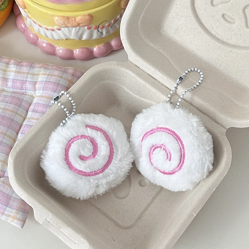 1 pièce Porte-clés en peluche créatif en forme de poisson, pendentif de dessin animé mignon, breloque pour femmes et filles, accessoires de décoration pour sac à dos, cadeaux