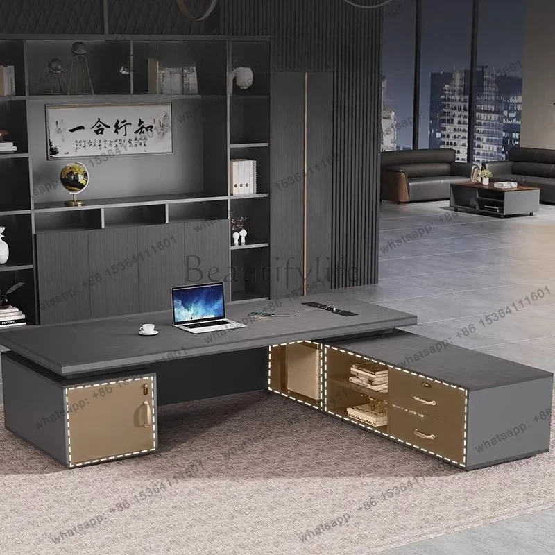 LX Light luxury and high end feel  Computer desk Room desks  and workstations office furniture