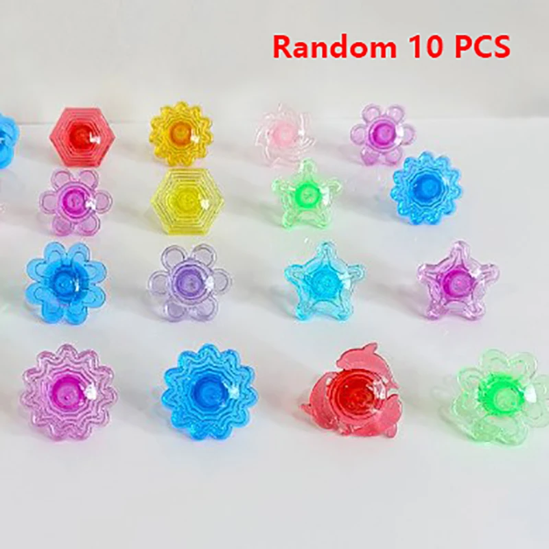 

10PCS New Creative Toy Funny Mini Magic Plastic Gyro Colorful Finger Gyroscope For Exquisite Collection Decor Birthday Gift