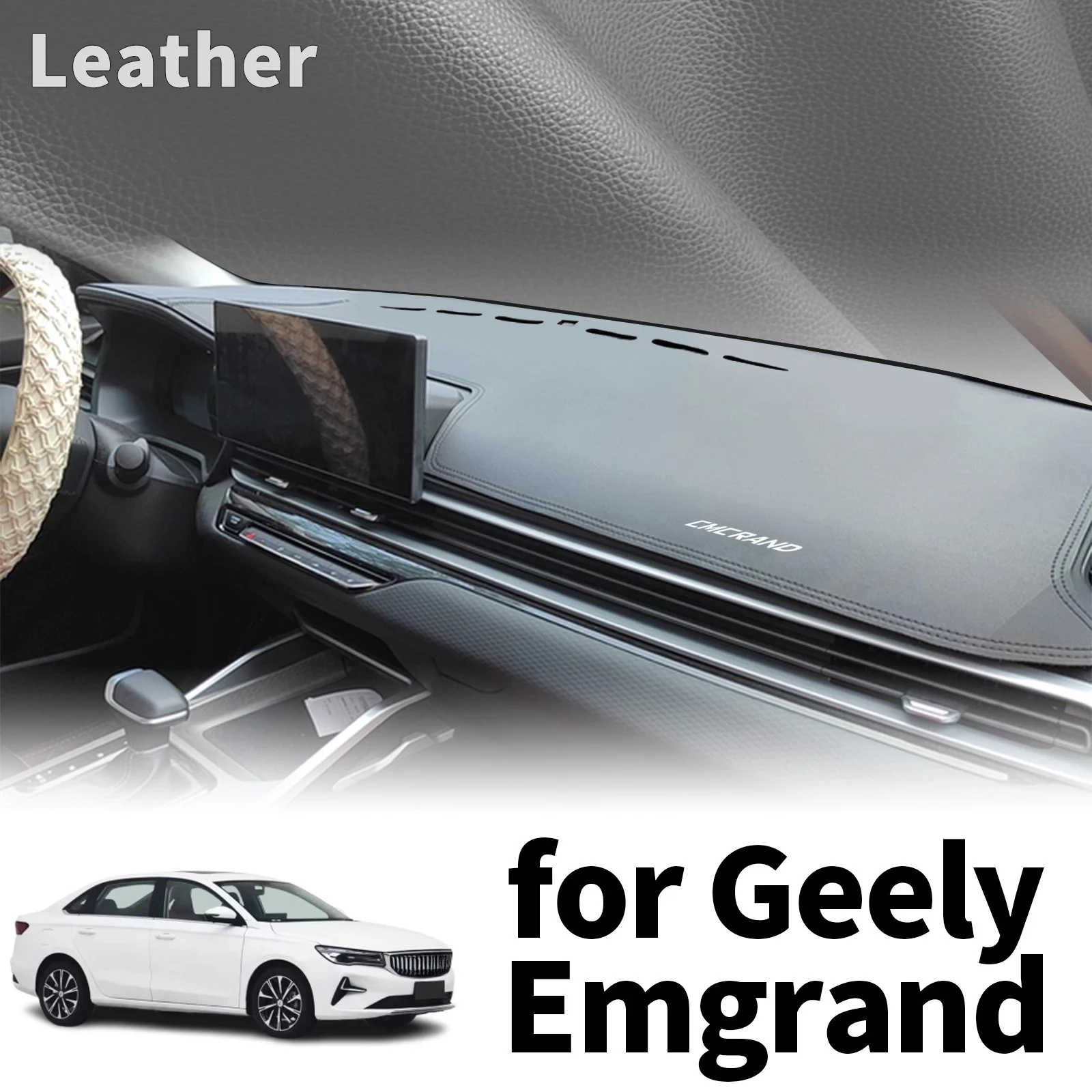 

for Geely Emgrand 4th Gen 2026-2022 Dashmat DashMat Sunshade Dashboard Cover Pad Protective Carpet Car Leather Accessories