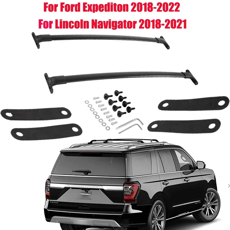 Car Roof Racks Fit For Ford Expediton 2018-2022 For Lincoln Navigator 2018-2021 Aluminum Roof Rack Car Replacement Accessories