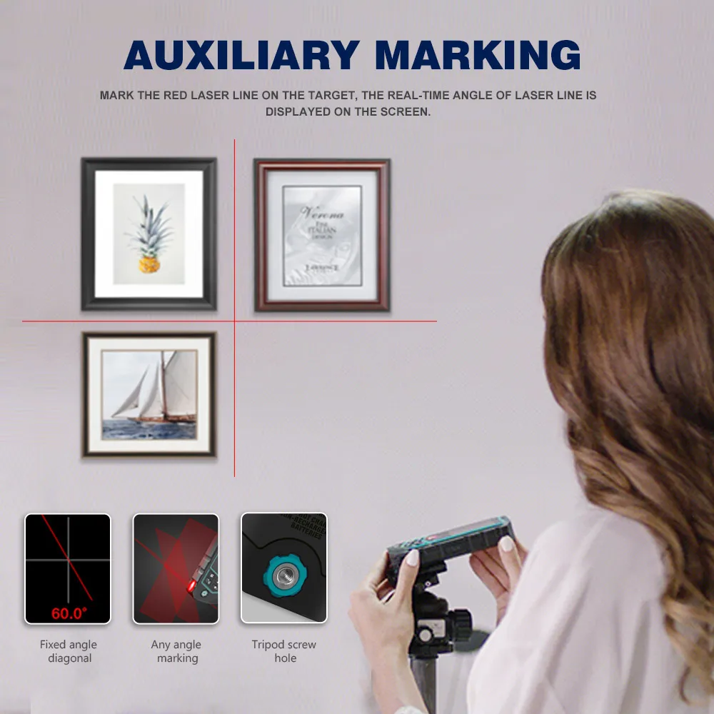 Mileseey Low Price R2B Area Distometer Laser Distance Measurement Meter