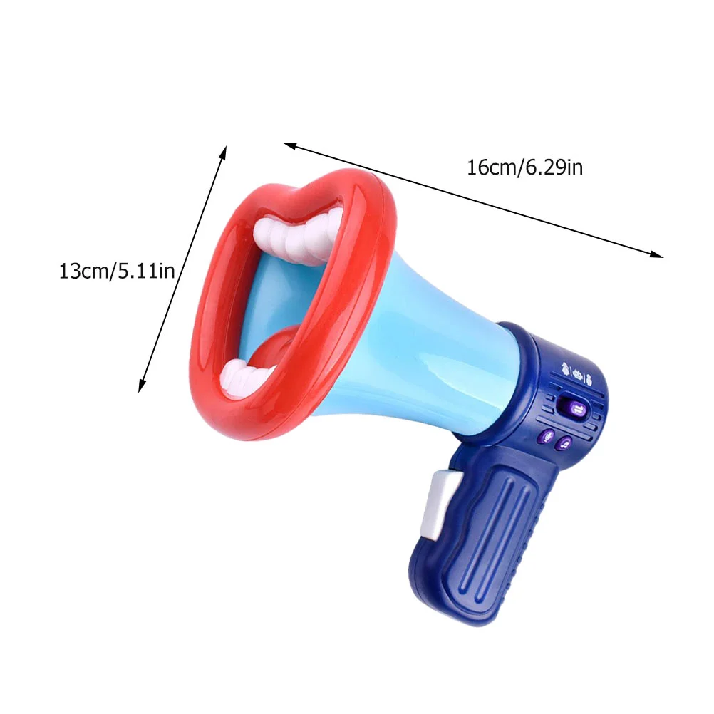 Portable Megaphone Speaker Funny Voice Changing Mini Microphone Toys White Abs Sound Bar