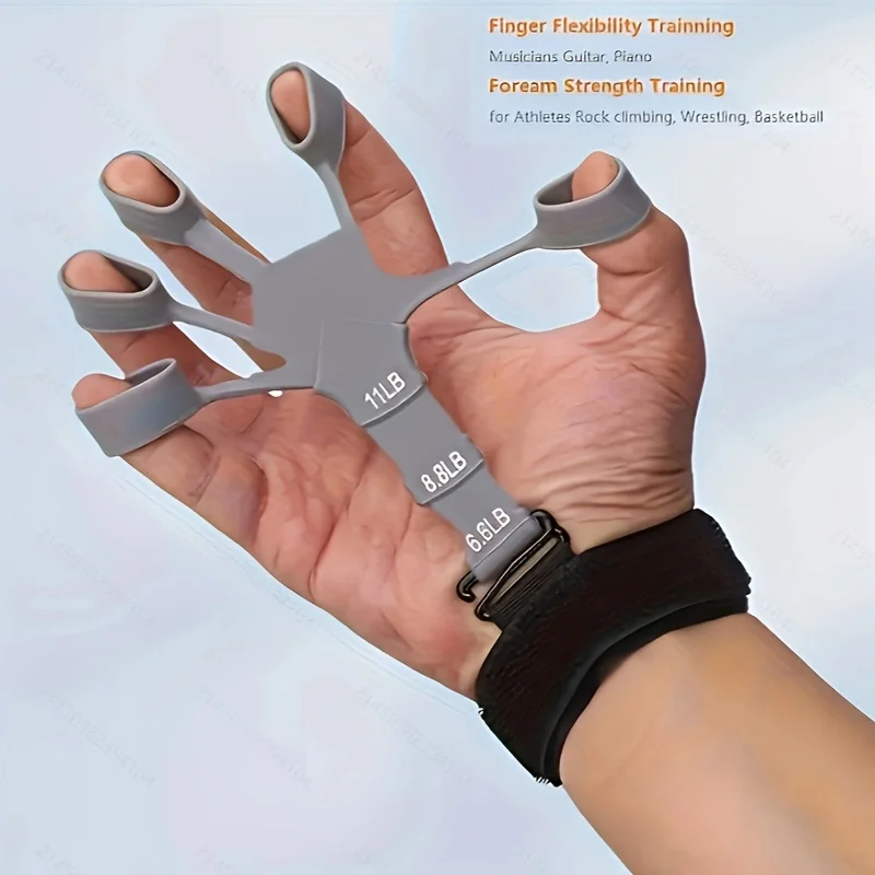 Griffkrafttrainer, Fingerstärkungsgerät, Handstärkungsgerät, 3-beständiges Übungsgerät, verstellbare Hand für die Therapie – Detail 9