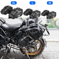 SOYAVISION, 2 uds., bolsa de alforja lateral para sillín de motocicleta, 18L/28L/48L, impermeable, Universal, bolsa de viaje para almacenamiento de equipaje de motocicleta