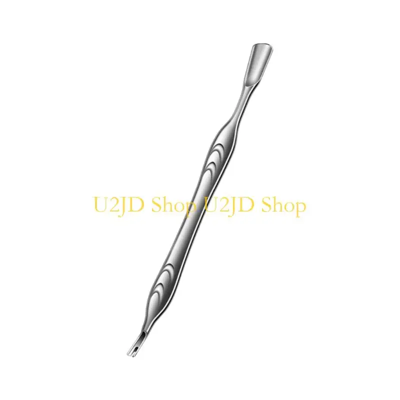 U2JD Easy Clean Alloy Cuticle Pusher Scraper For Professional Grooming And Dead cell Exfoliation Foot Hand Maintenance