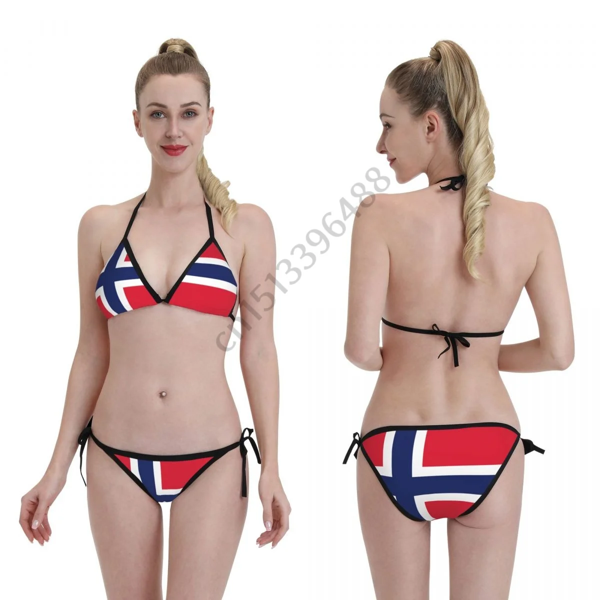 

Norway Flag 3D Printed Bikini Mujer Swimwear Women Swimsuit Swimwear Micro Bikini Set Summer Beachwear Bathing suit